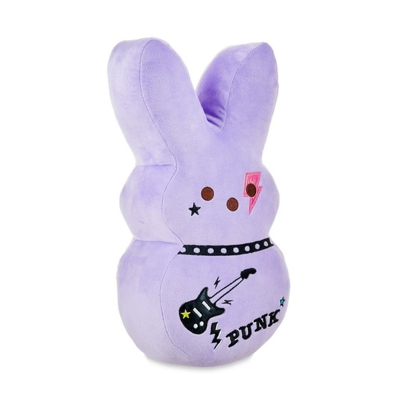 Peeps Large 16”Plush Bunny Emo Punk Rock Purple With Free Gift NWT - Picture 2 of 4